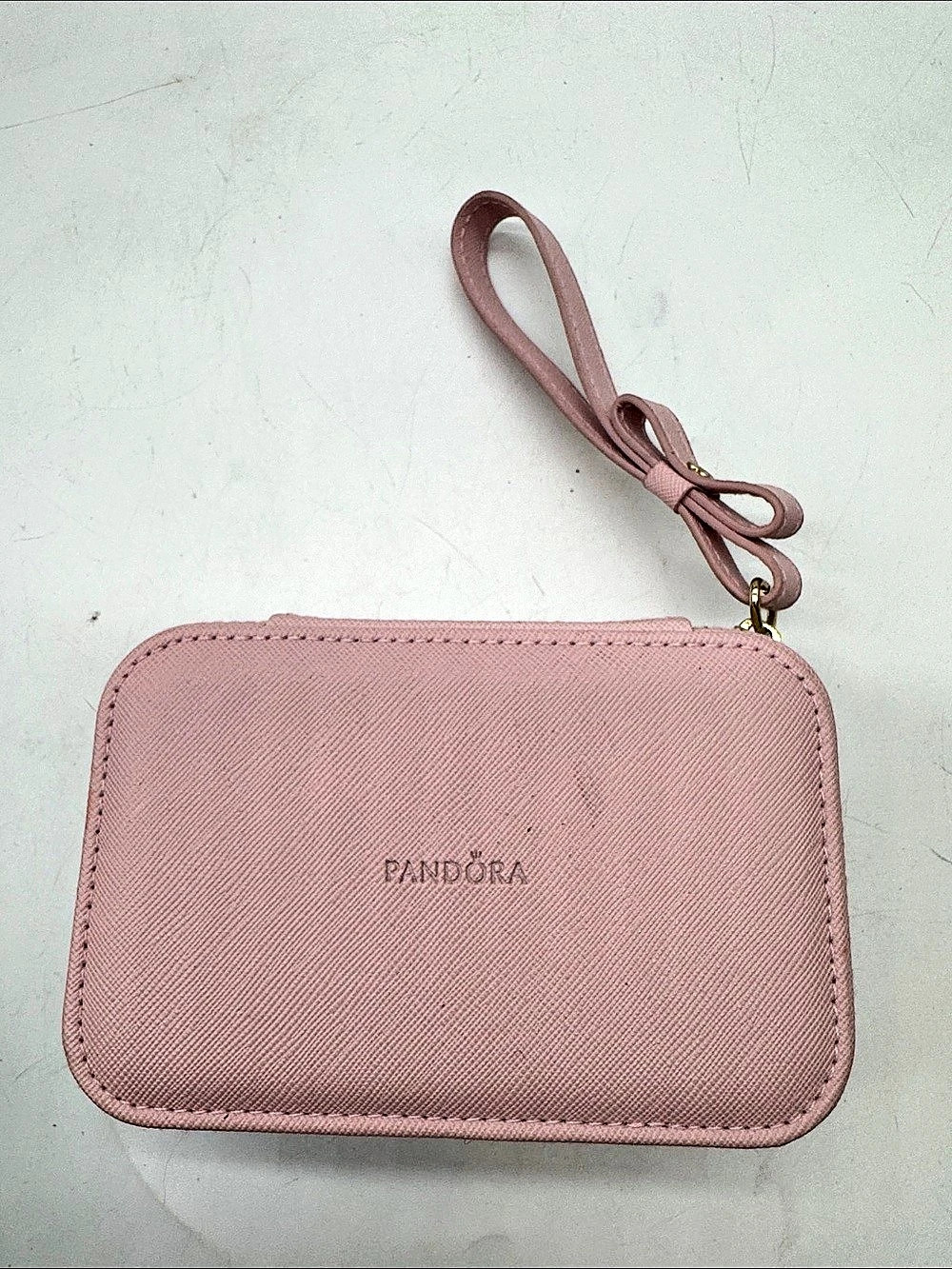 PANDORA Pink Small Jewelry Box Wristlet in Pink